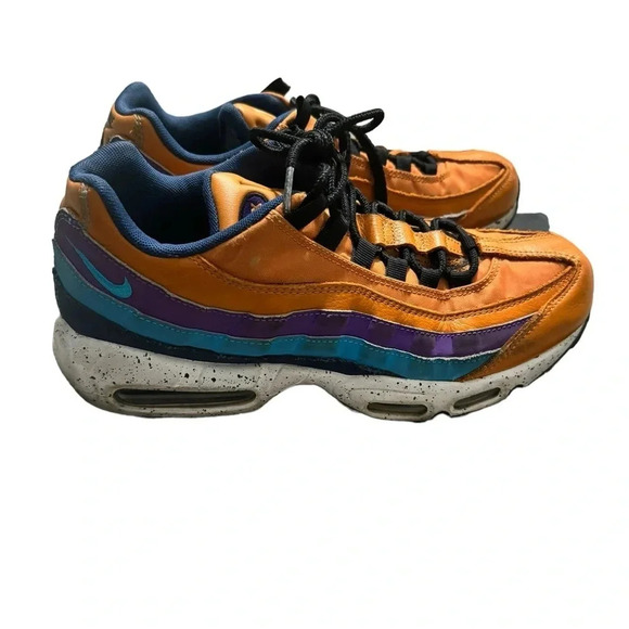 Nike Other - NIKE AIR MAX 95 PREMIUM "OUTDOOR PACK" MONARCH BROWN-BLUE SZ 8.5